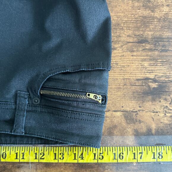 Inc Womens Jeans Sz 4P Black Low Rise Distressed Skinny Grunge Goth Punk VGUC - Picture 3 of 10